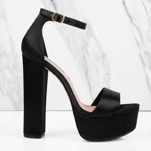Steve Madden black block heels